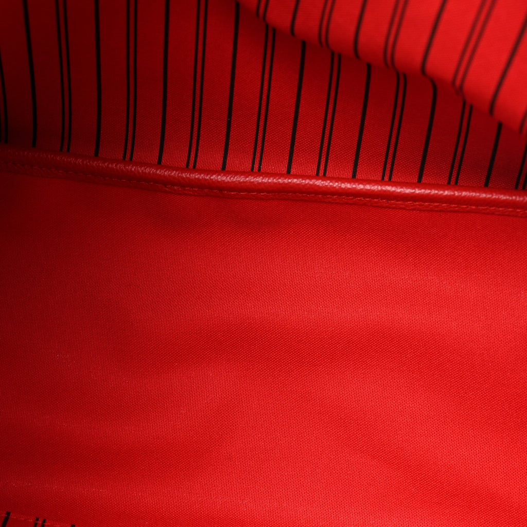 Monogram Inside Out Neverfull Bandouliere MM Rouge Sari