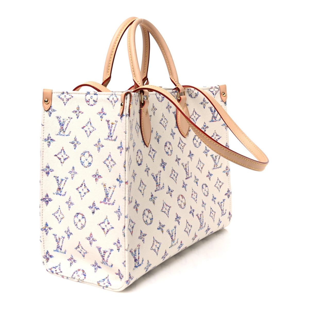Monogram Jacquard Nautical Onthego MM Multicolor Beige