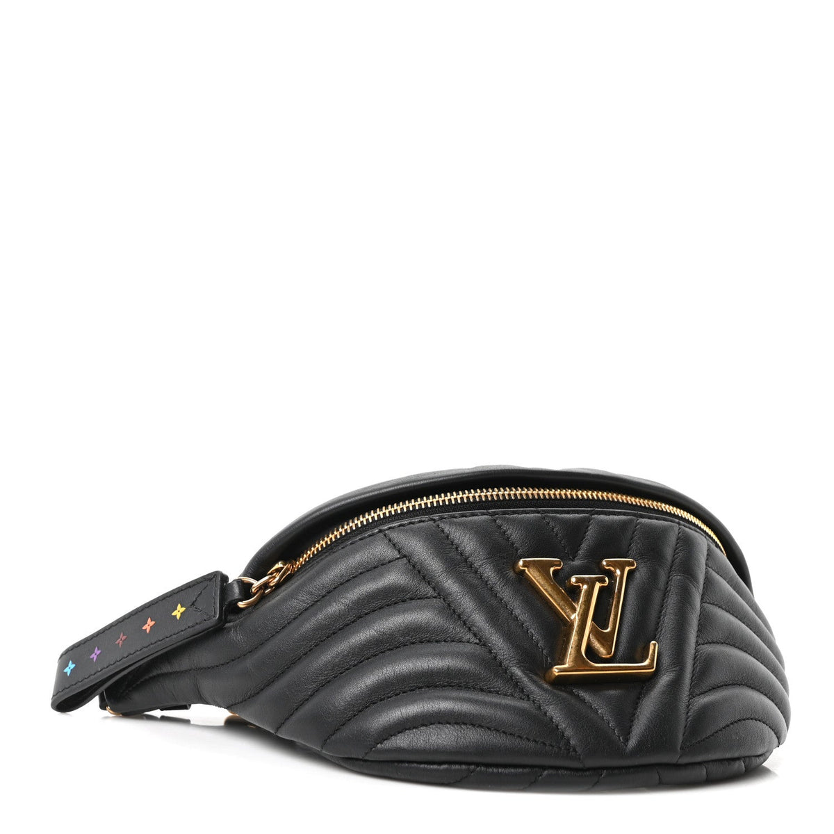 Calfskin Quilted New Wave Bumbag Black