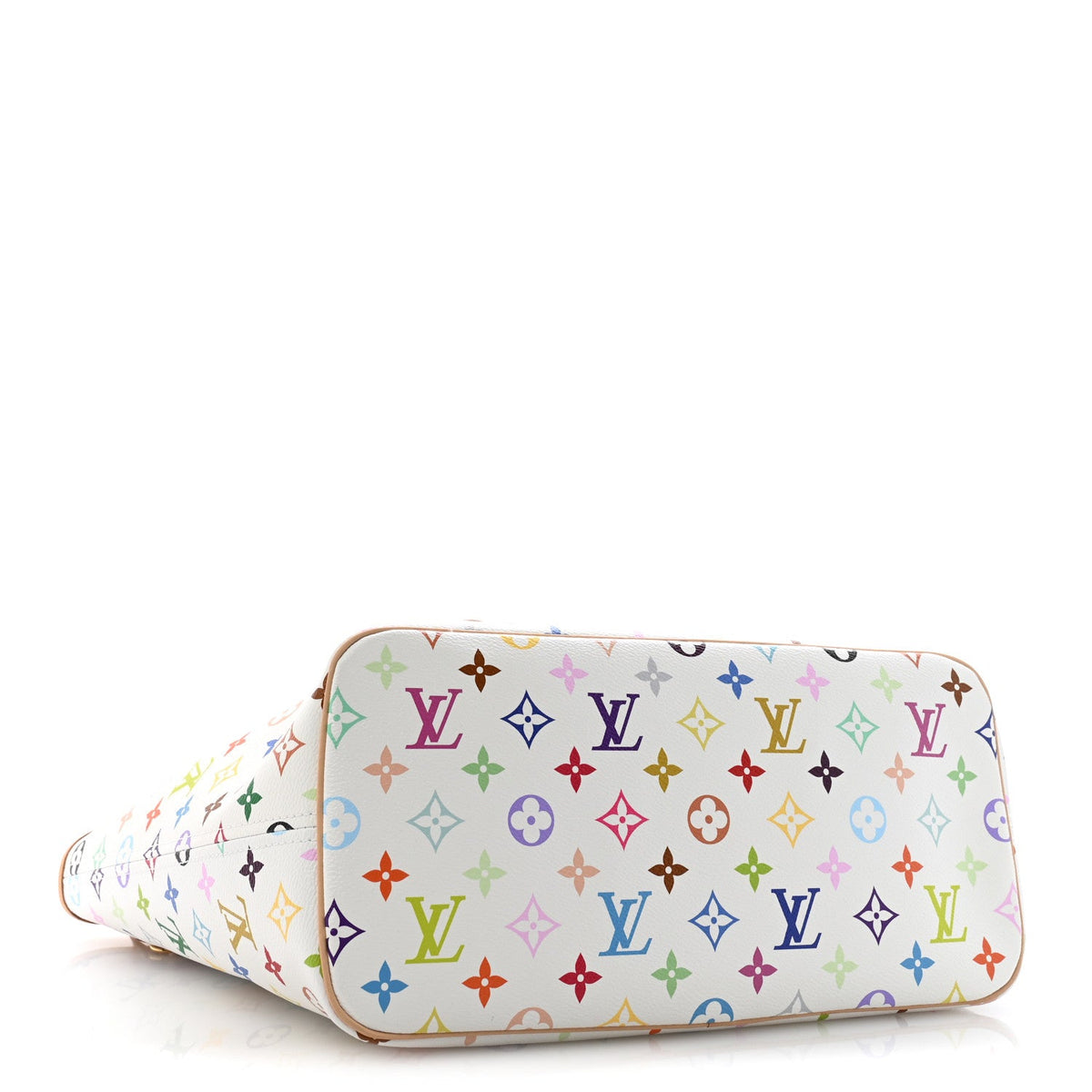 LV X TM Monogram Multicolor Neverfull MM White