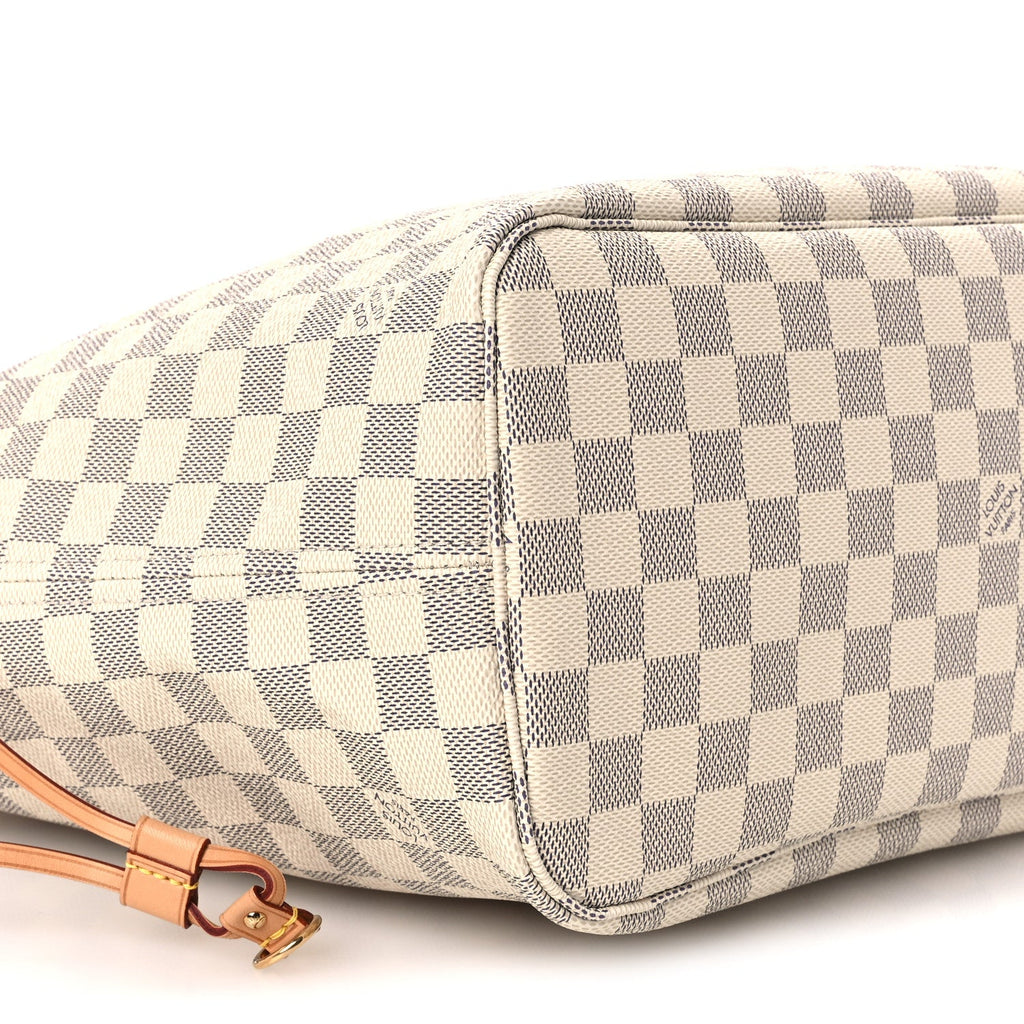 Damier Azur Neo Neverfull MM Rose Ballerine