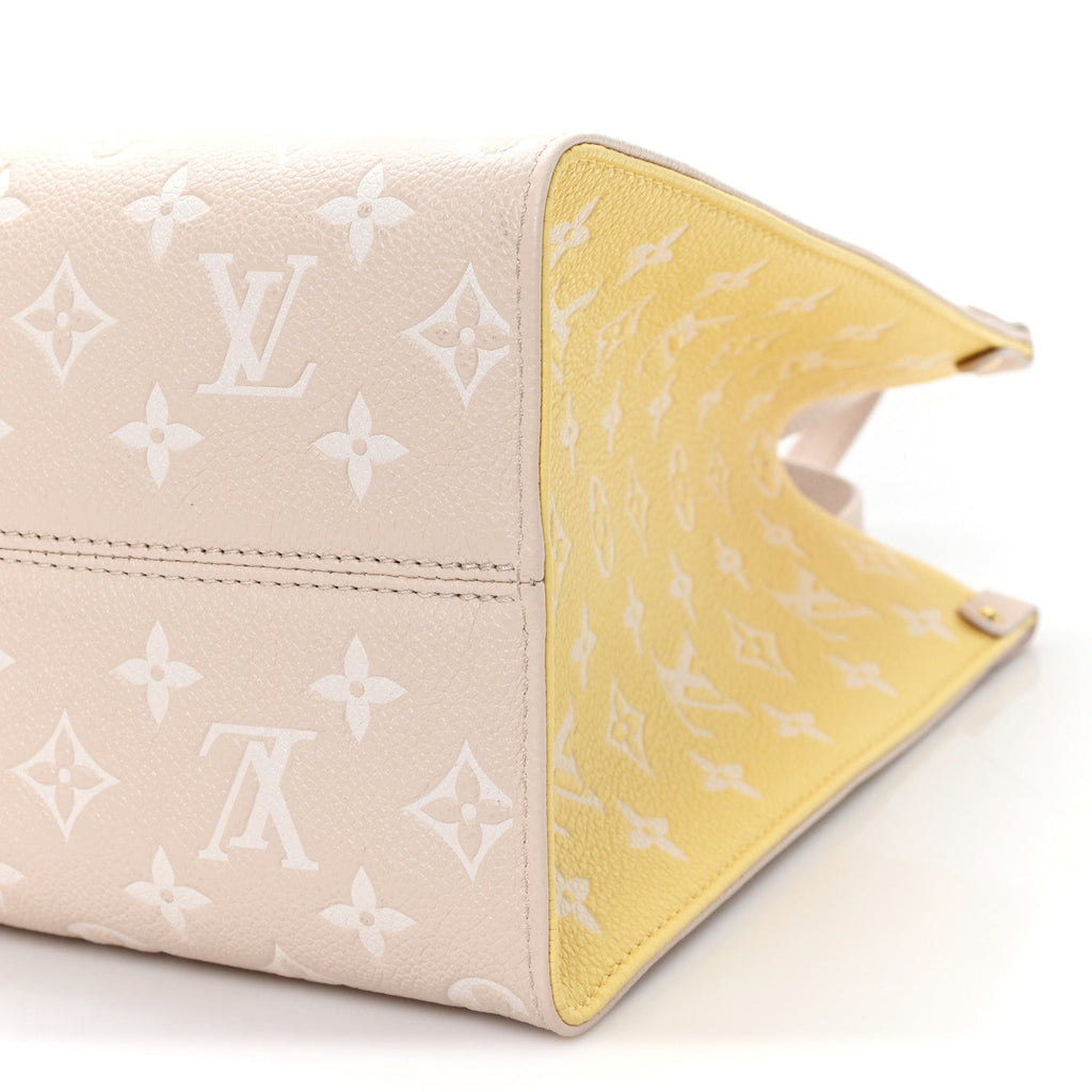 Empreinte Monogram Spring In The City Onthego MM Beige Pink Yellow