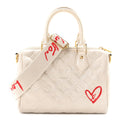 Lambskin Embossed Monogram Fall in Love Speedy 22 Bandouliere Ivory