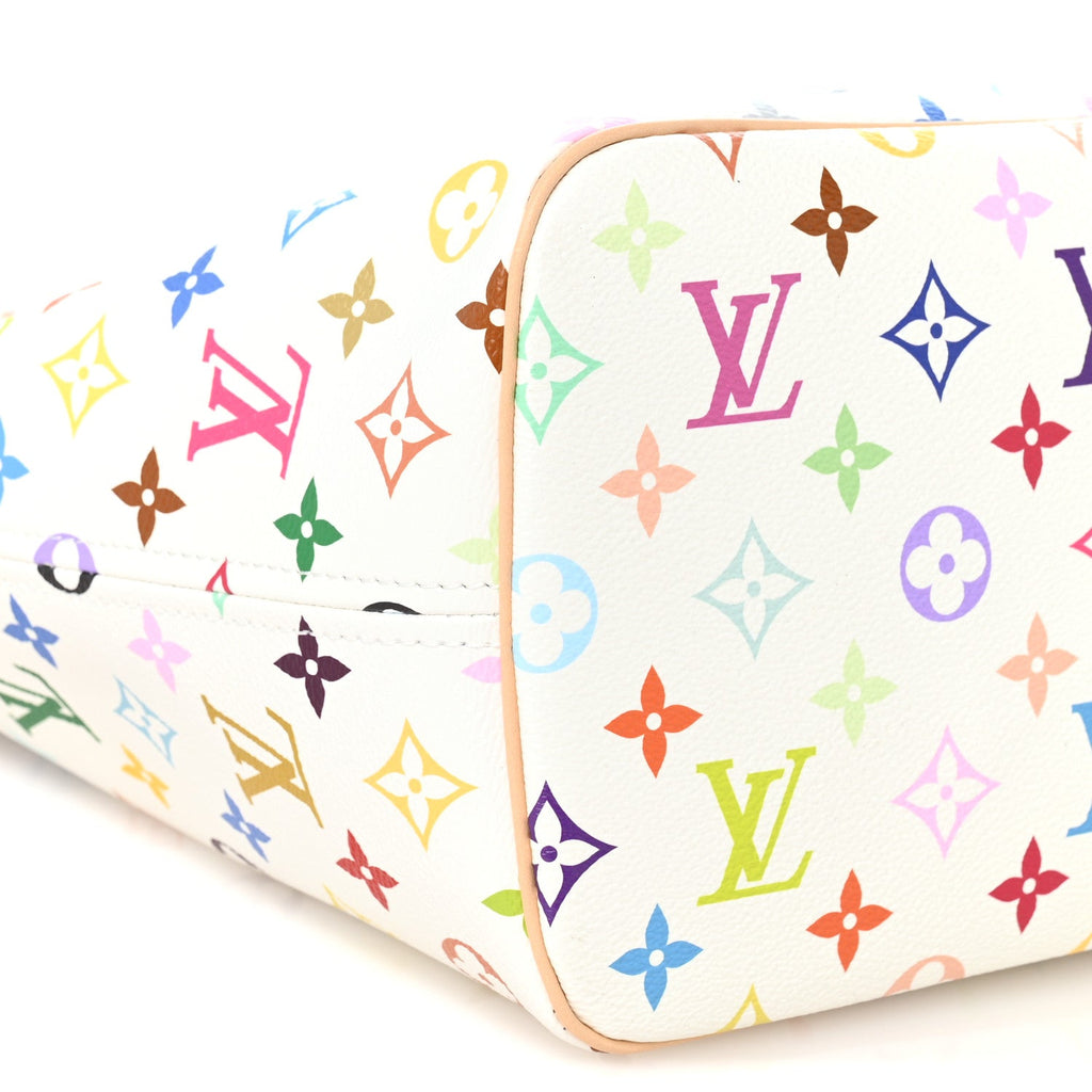 LV X TM Monogram Multicolor Neverfull MM White