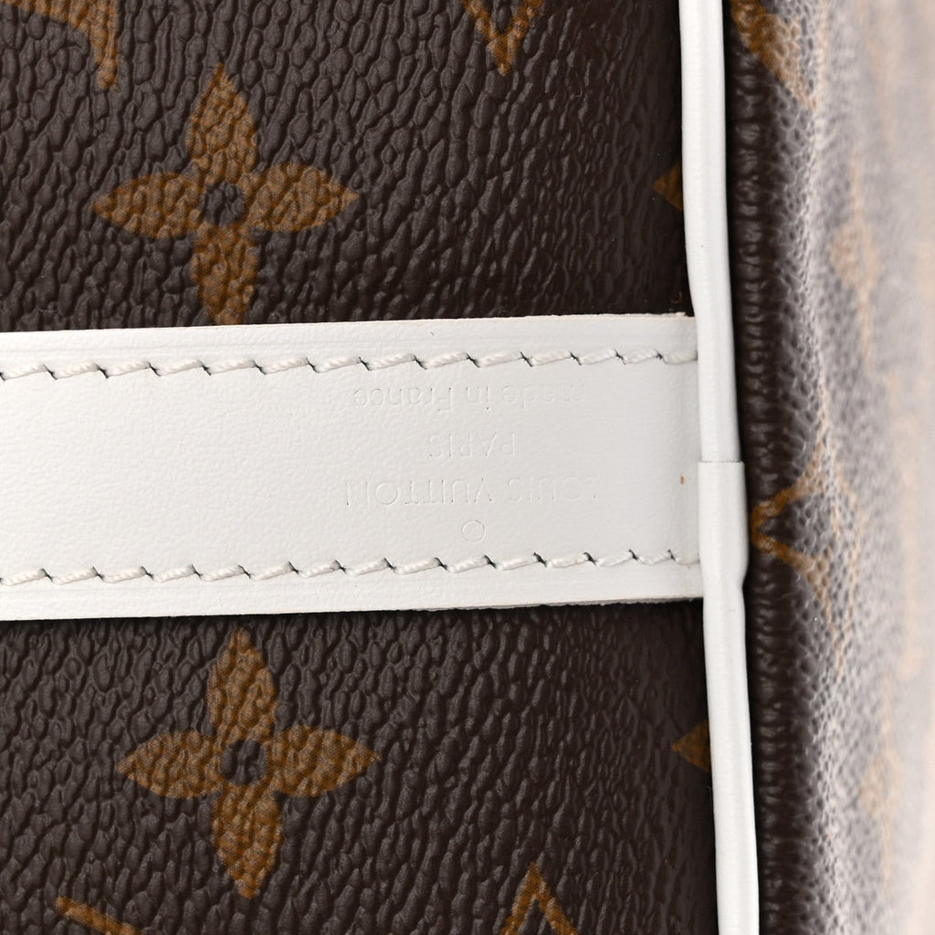 Monogram LV Match Speedy Bandouliere 25 White