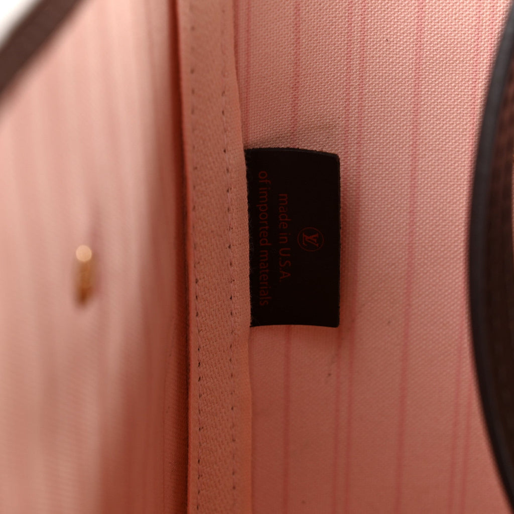 Damier Ebene Neo Neverfull MM Rose Ballerine