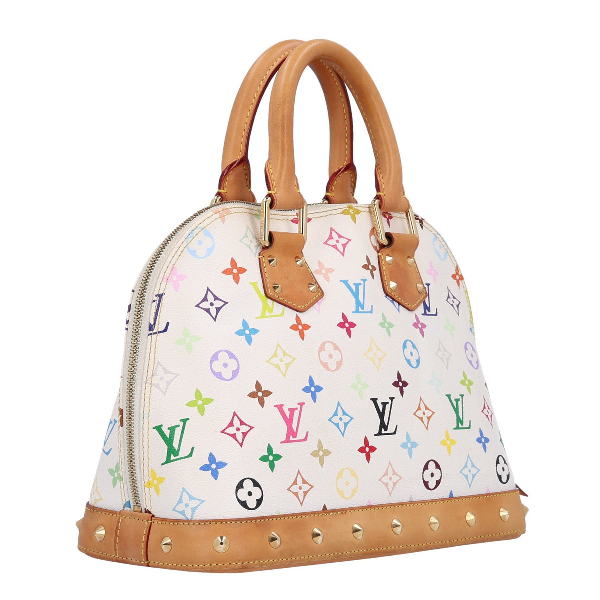 Monogram Multicolor Alma PM White
