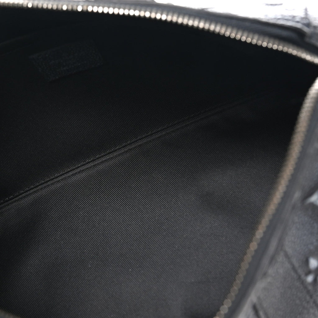 Cowhide Faded Monogram City Keepall Charcoal