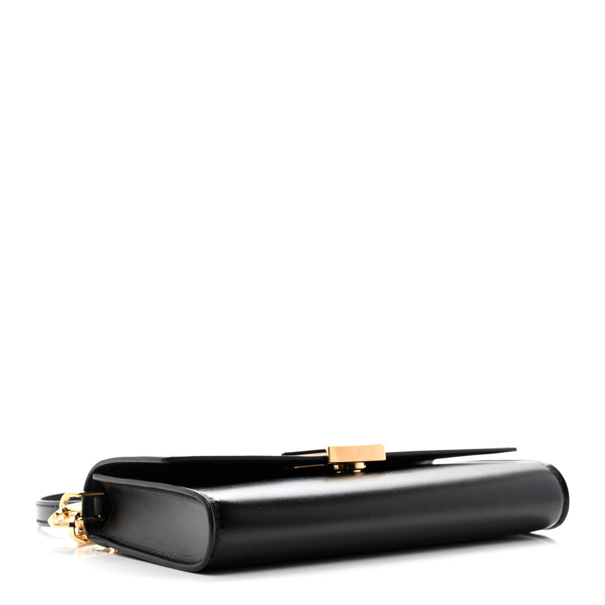 Calfskin LV Wallet On Chain Capucines Black