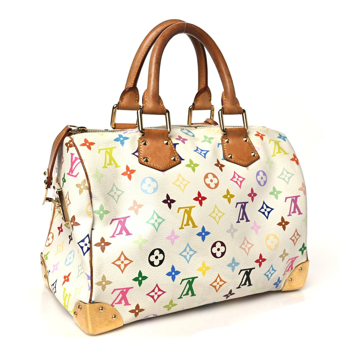Monogram Multicolor Speedy 30 White