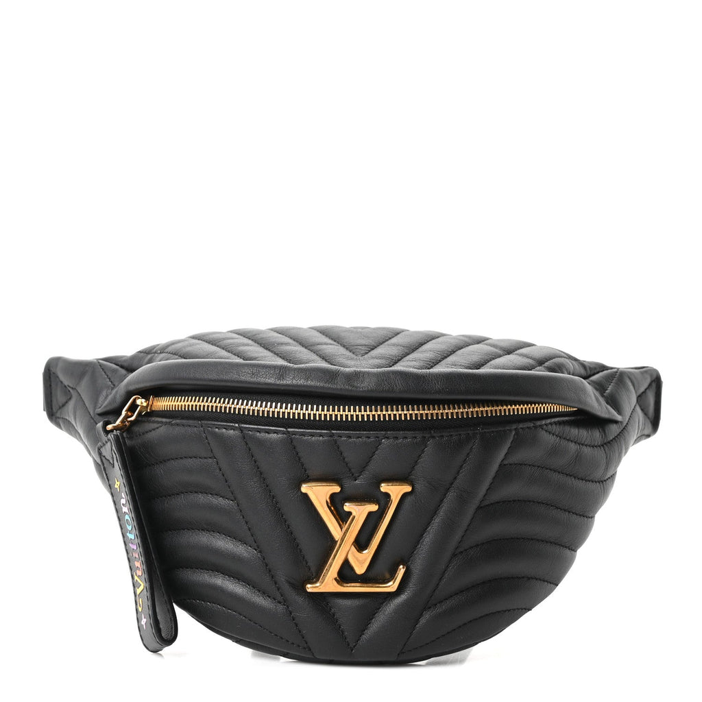 Calfskin Quilted New Wave Bumbag Black
