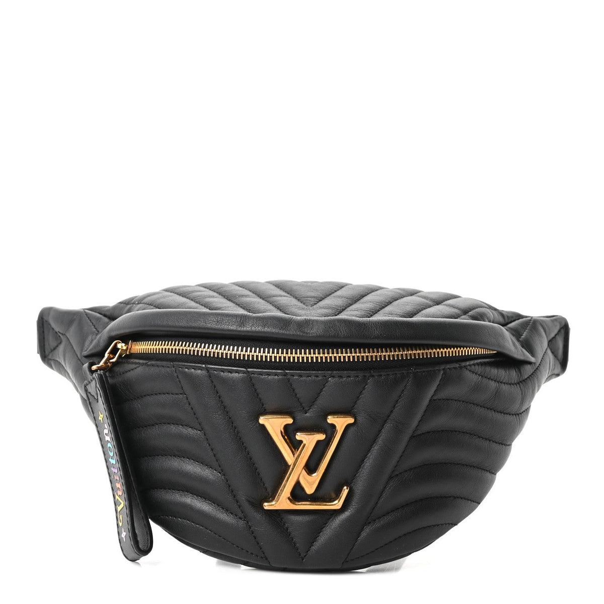 Calfskin Quilted New Wave Bumbag Black