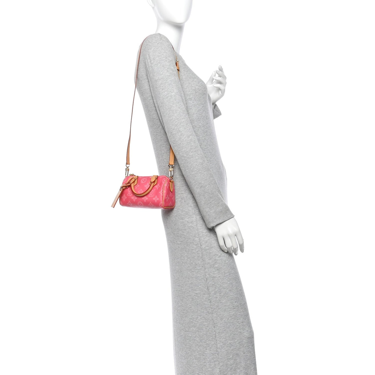 Monogram Origine Lin Nano Speedy Rose Ruban