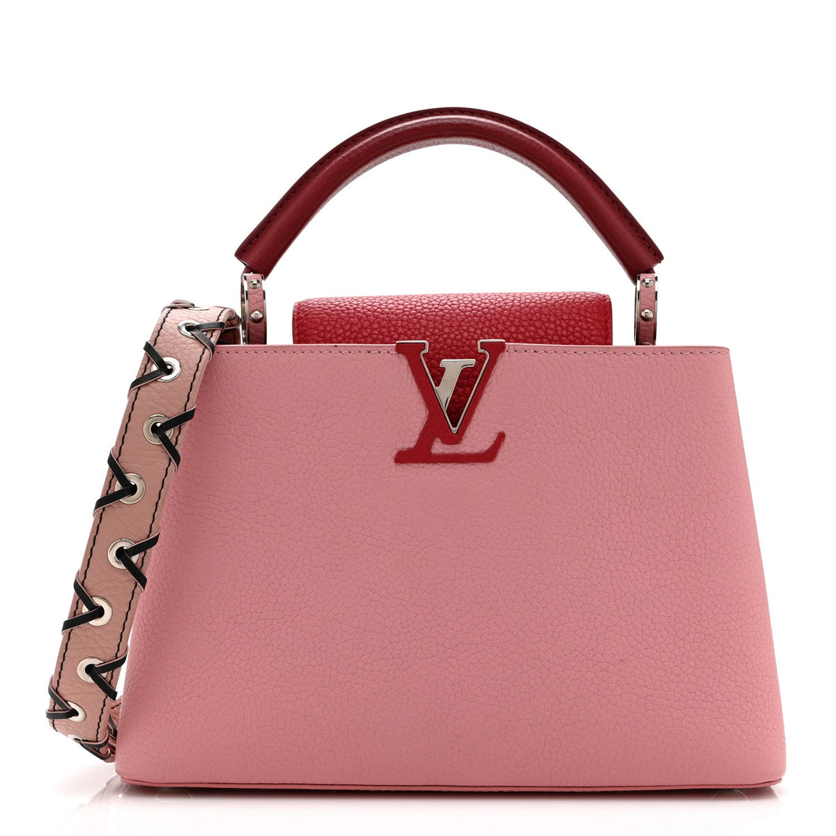 Taurillon Capucines BB Pink Dark Red