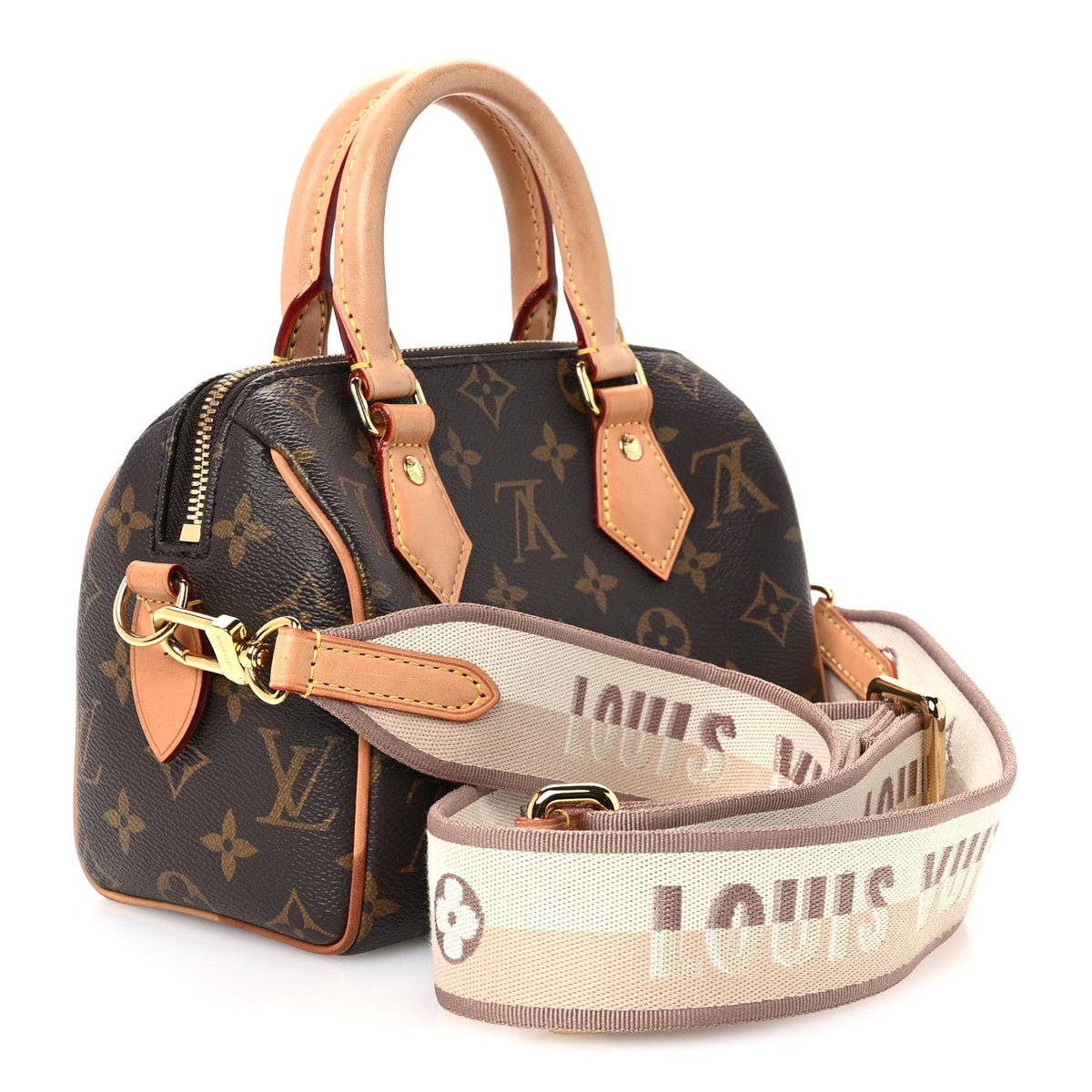 Monogram Speedy Bandouliere 20 Beige
