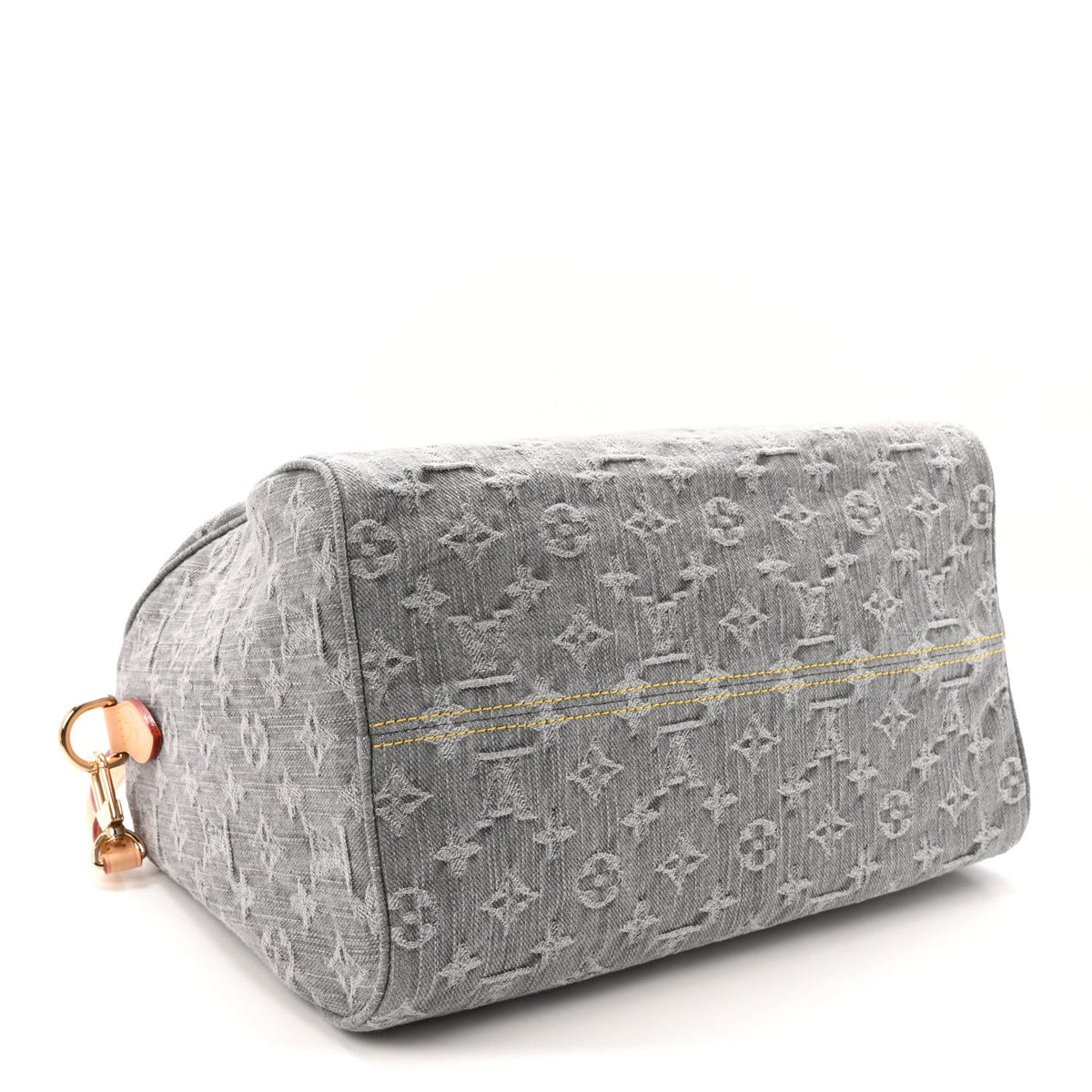 Monogram Denim Speedy Soft 30 Washed Gray