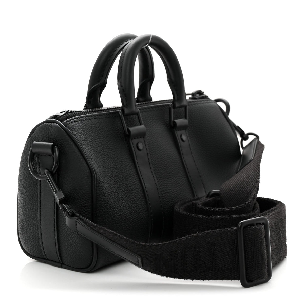 Grained Calfskin Aerogram Keepall XS Black