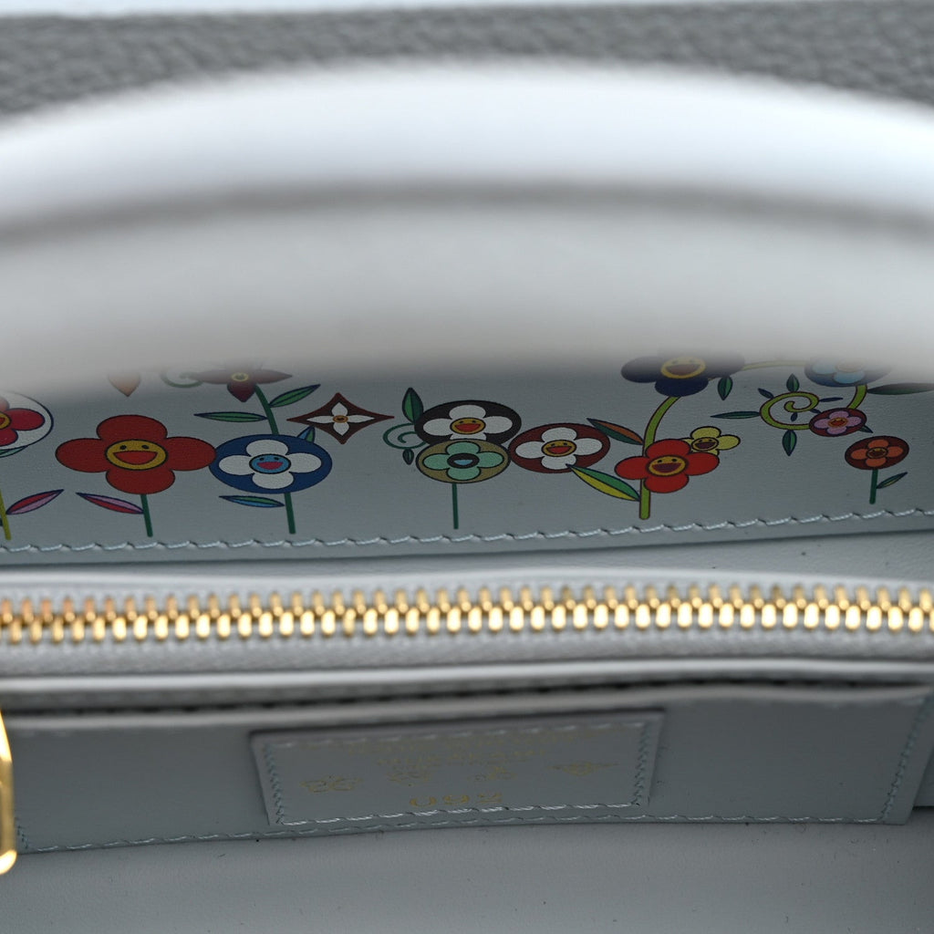 LV X TM Taurillon Capucines East West Mini Olympe Blue