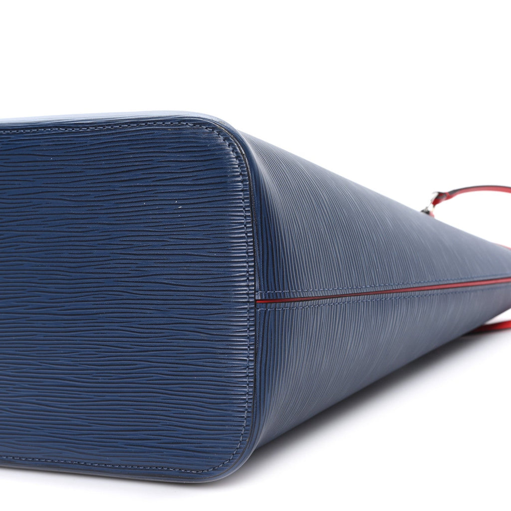 Epi Neverfull MM Indigo Coquelicot