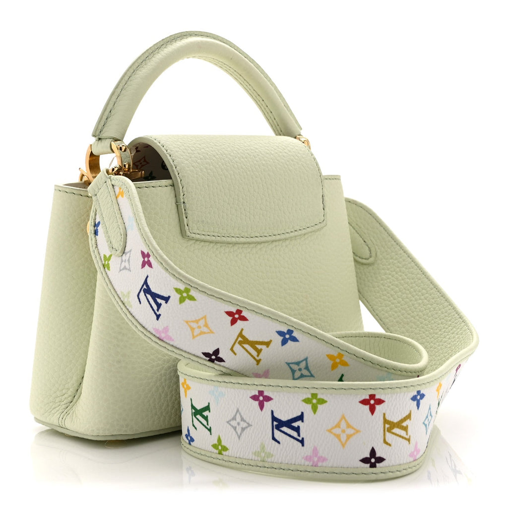 LV X TM Taurillon Mini Capucines Vert d’Eau Green