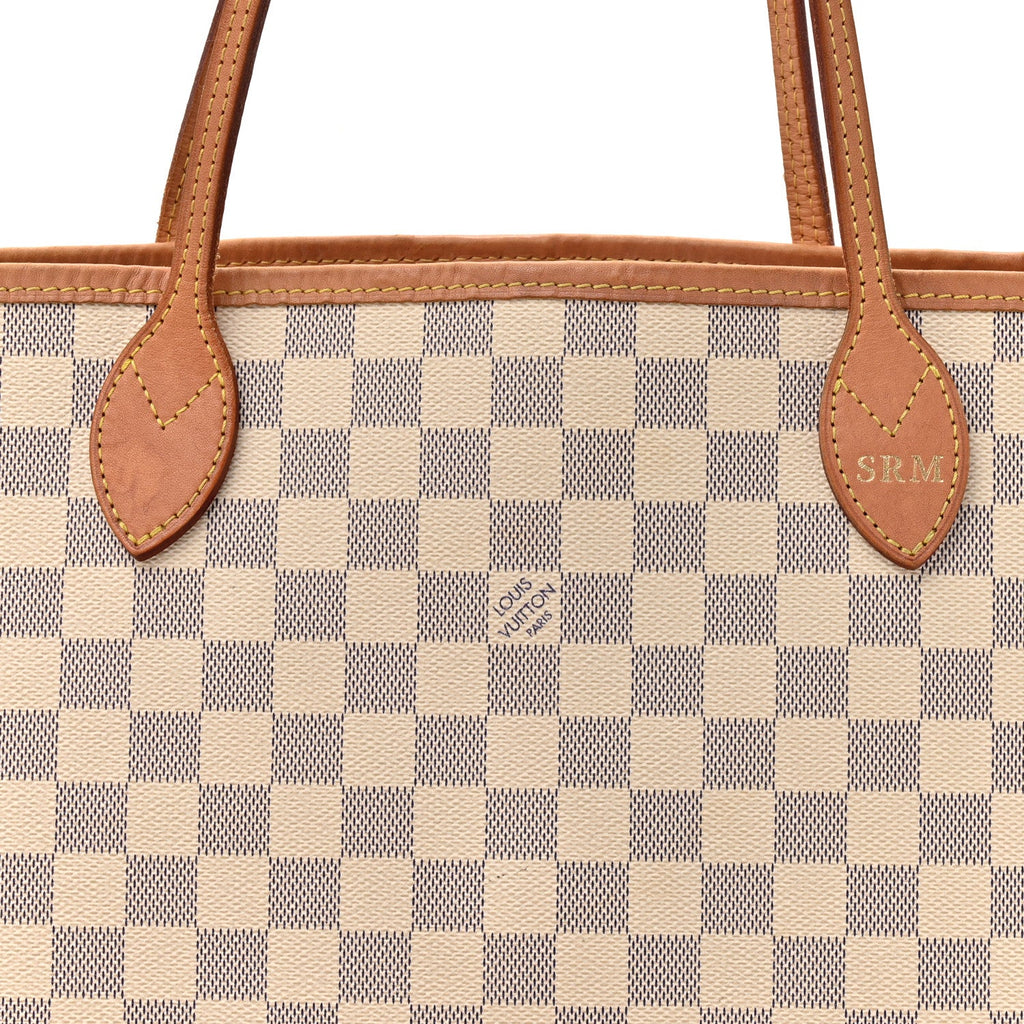 Damier Azur Neo Neverfull MM Rose Ballerine