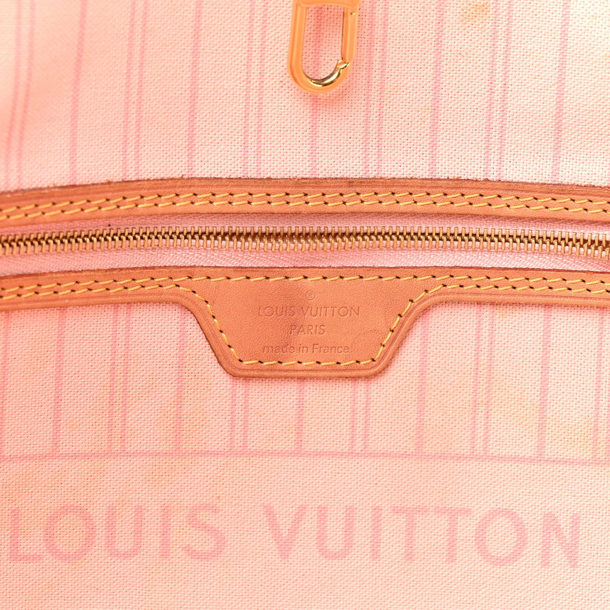 Damier Azur Neo Neverfull MM Rose Ballerine