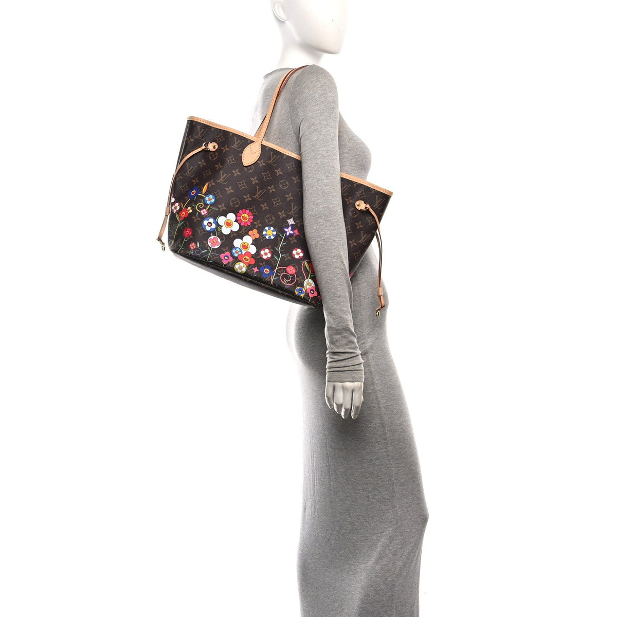LV X TM Monogram Flowers Neverfull MM