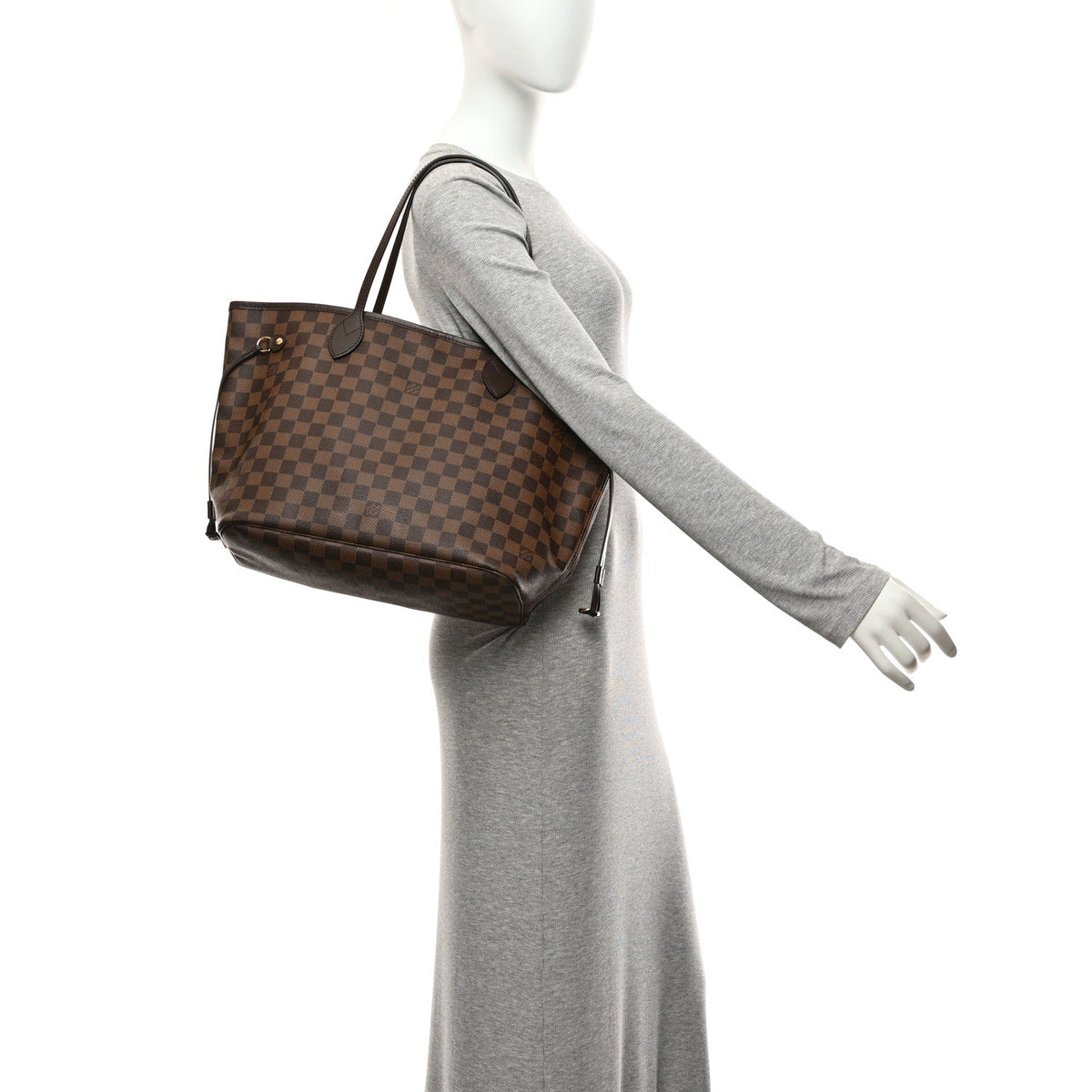Damier Ebene Neo Neverfull MM Rose Ballerine