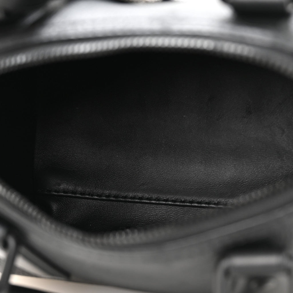 Calfskin Monogram Speedy P9 Bandouliere 20 Ultra Black