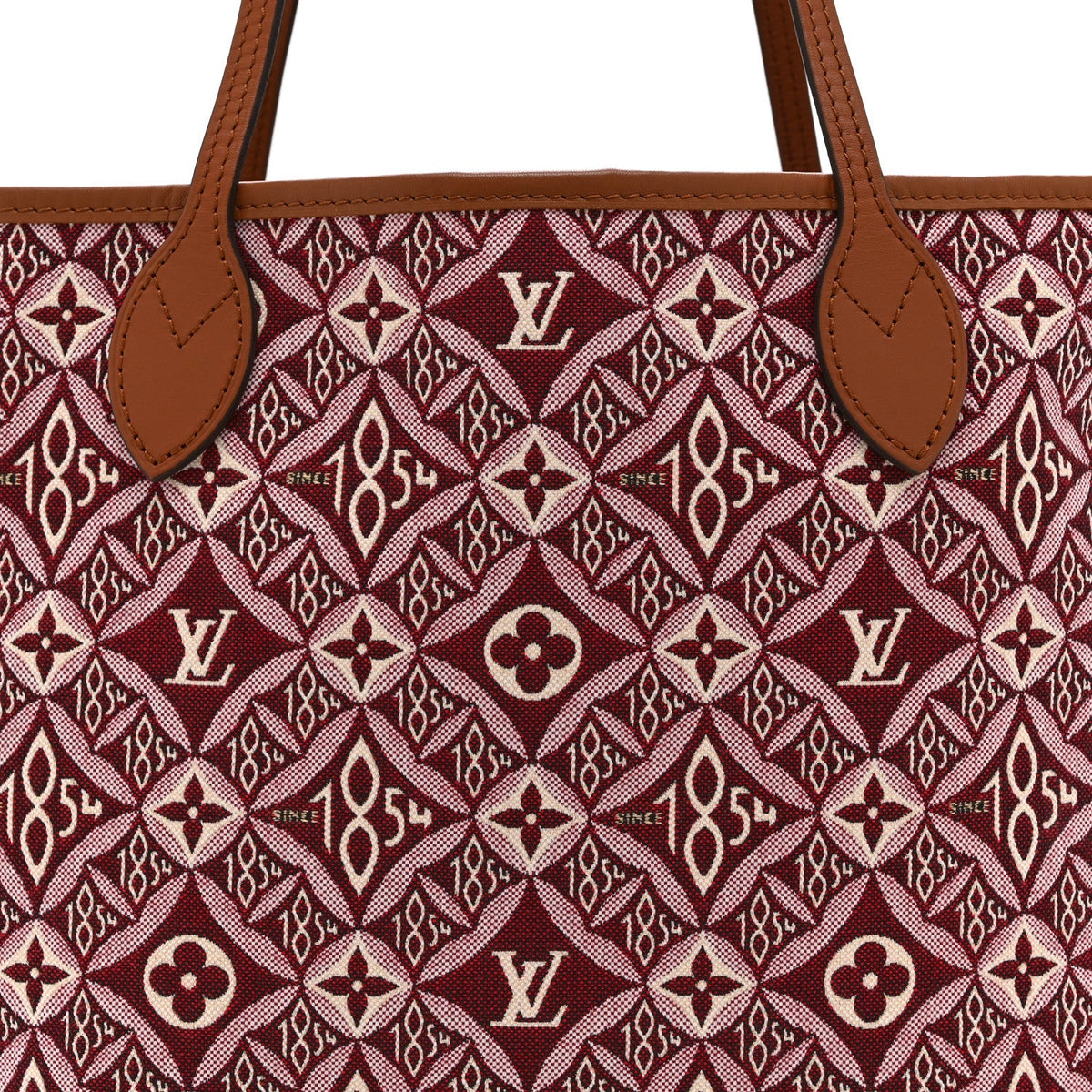 Jacquard Since 1854 Neverfull MM Bordeaux