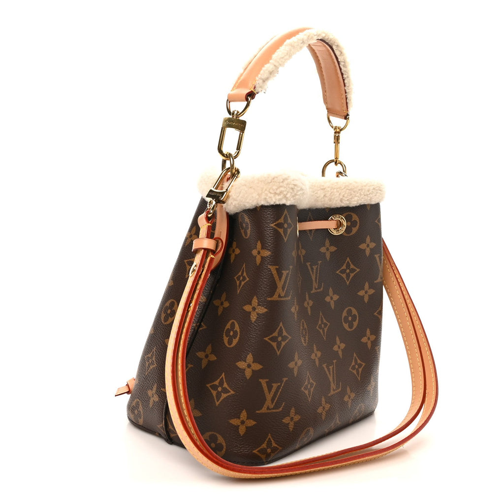Monogram Shearling Cozygram Neonoe BB