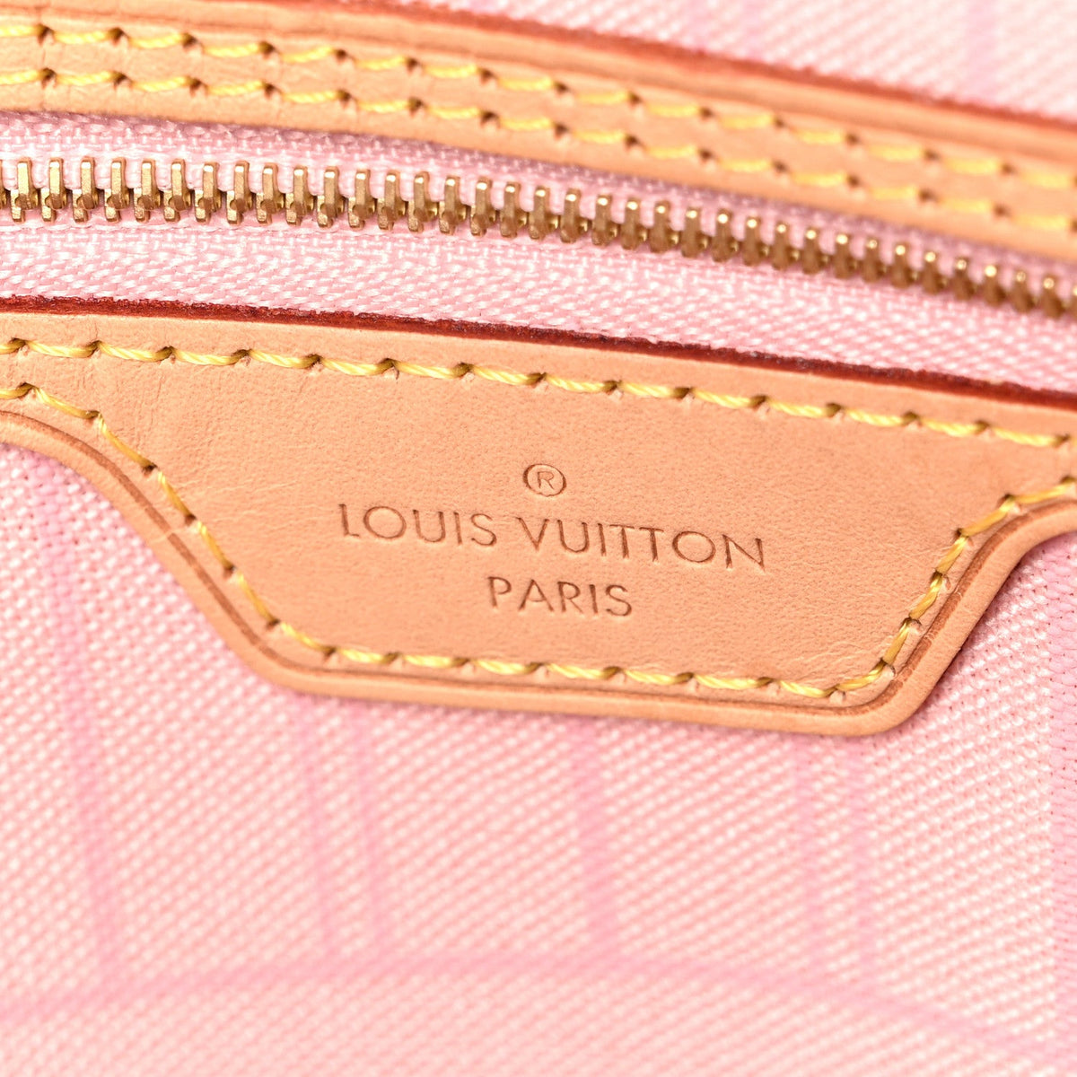 Damier Azur Neo Neverfull MM Rose Ballerine