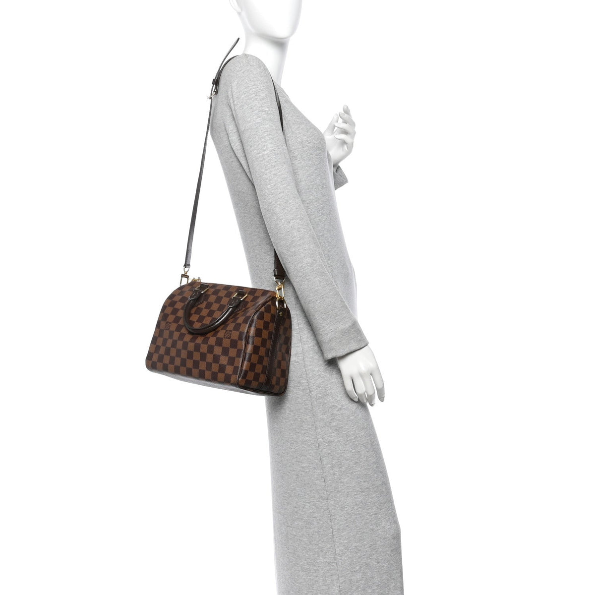 Damier Ebene Speedy Bandouliere 25