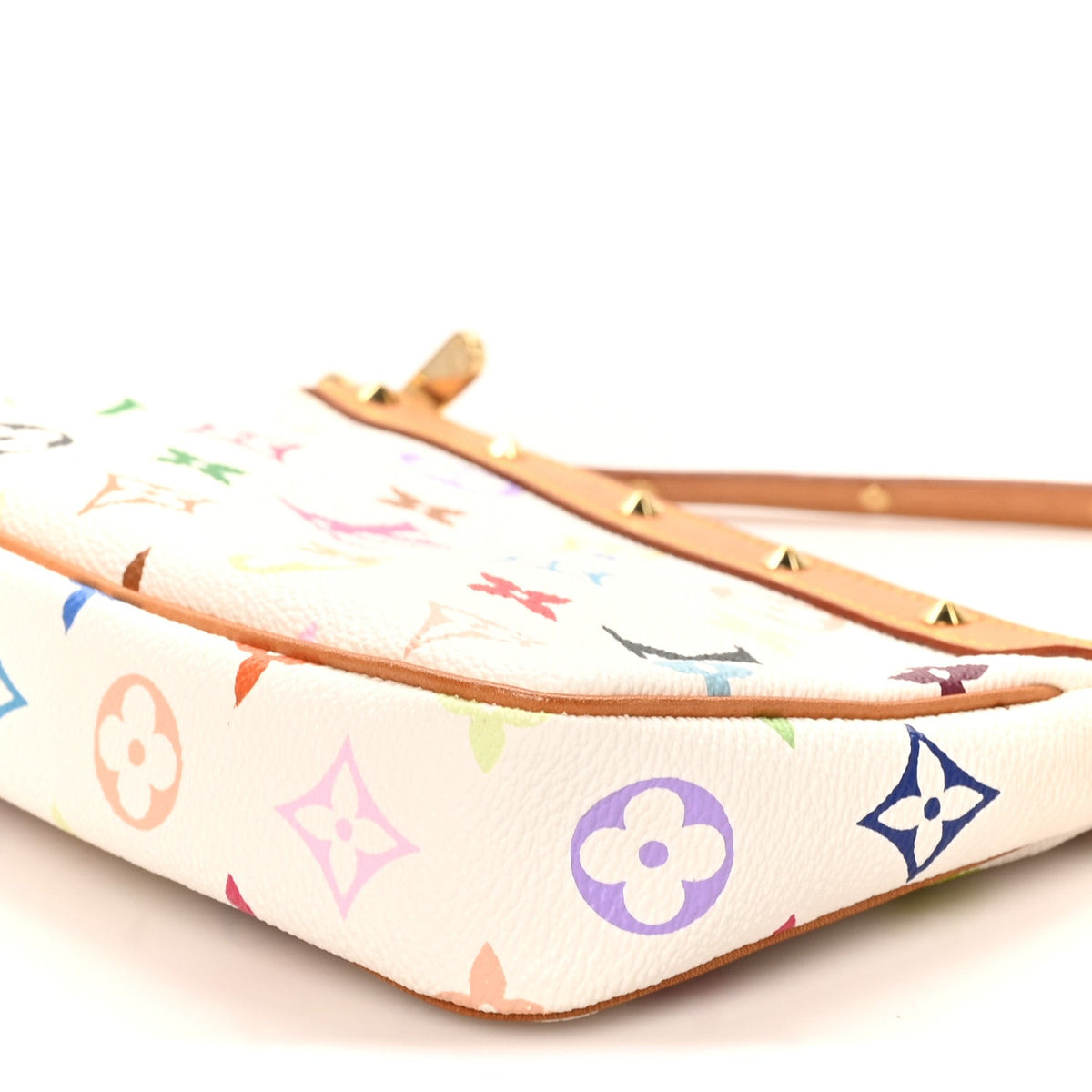 Monogram Multicolor Pochette Accessories White