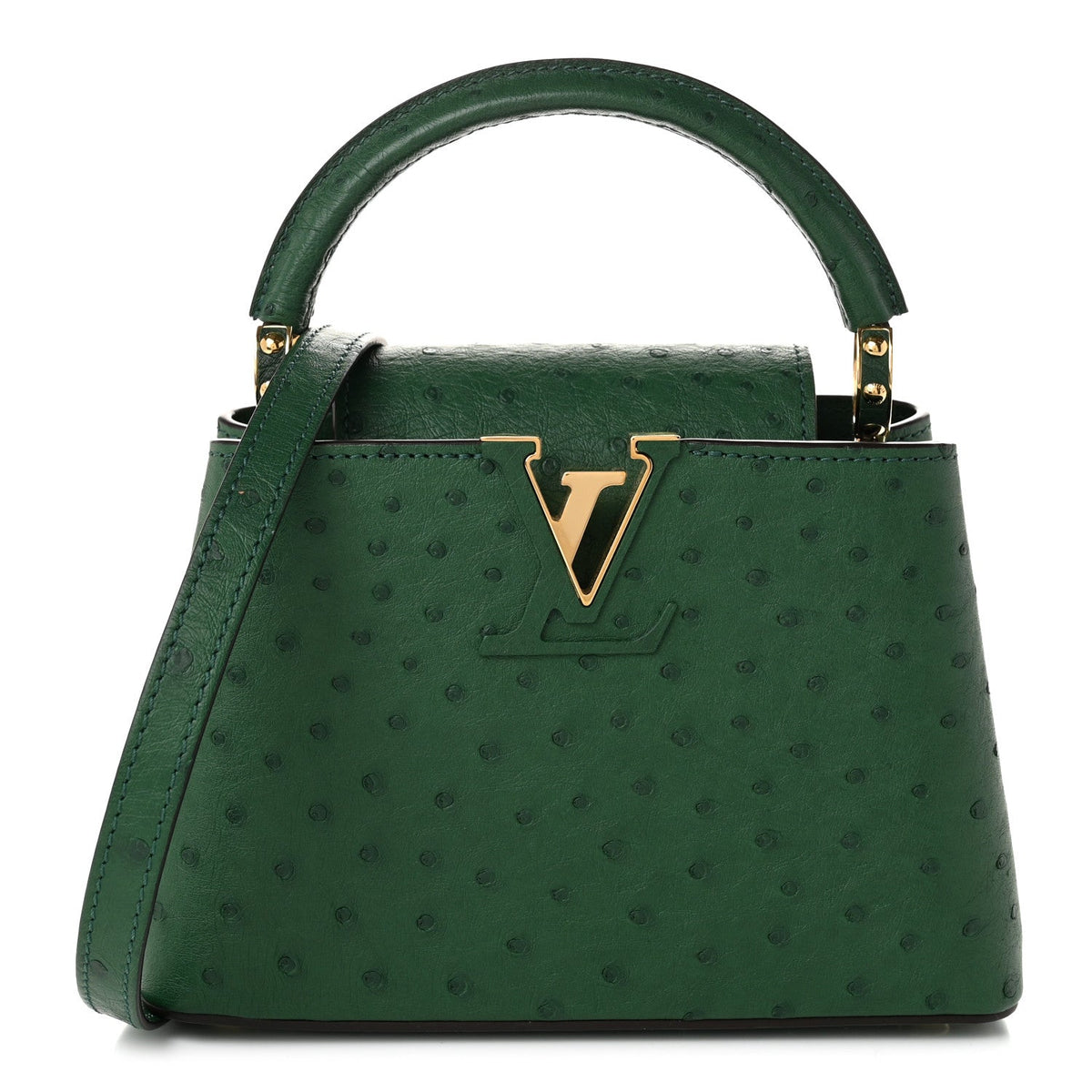 Ostrich Capucines Mini Mint