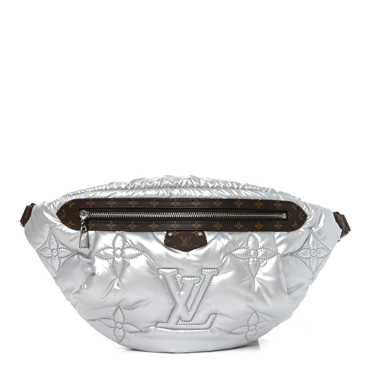 Econyl Monogram Pillow Bumbag Silver