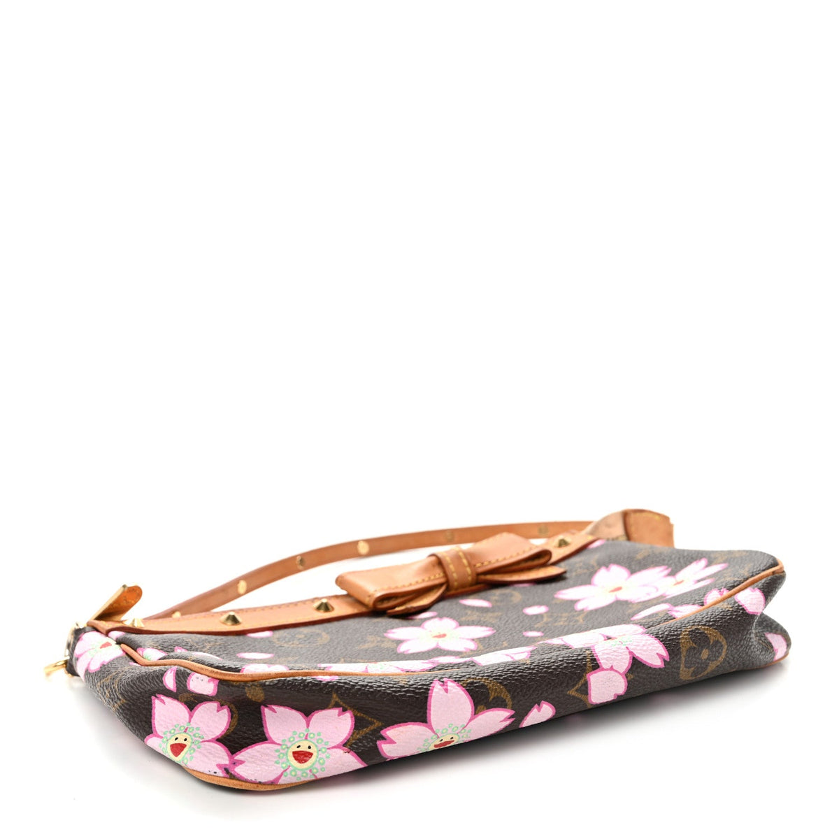 Monogram Cherry Blossom Pochette Accessories Brown