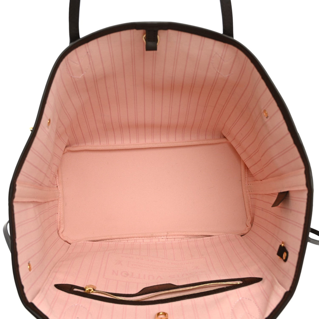 Damier Ebene Neo Neverfull MM Rose Ballerine