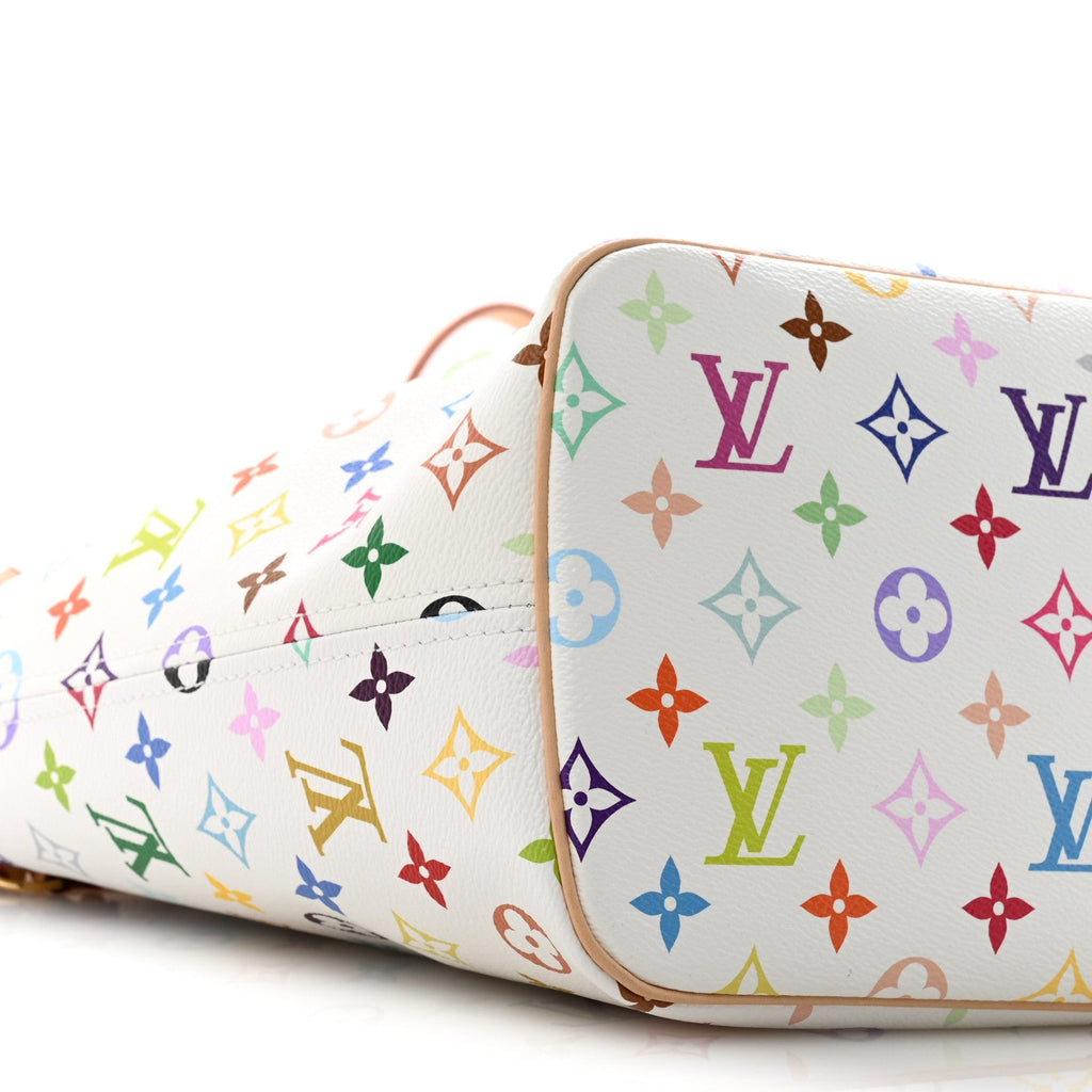 LV X TM Monogram Multicolor Neverfull MM White