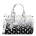 Nylon Monogram Gradient LV Snow Speedy Bandouliere 25 Frost