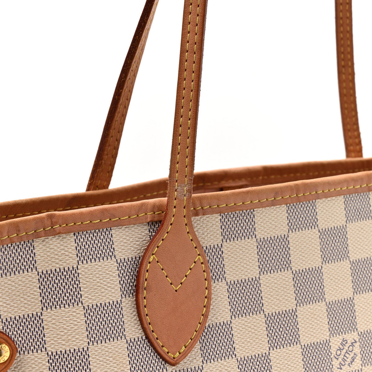 Damier Azur Neo Neverfull MM Rose Ballerine