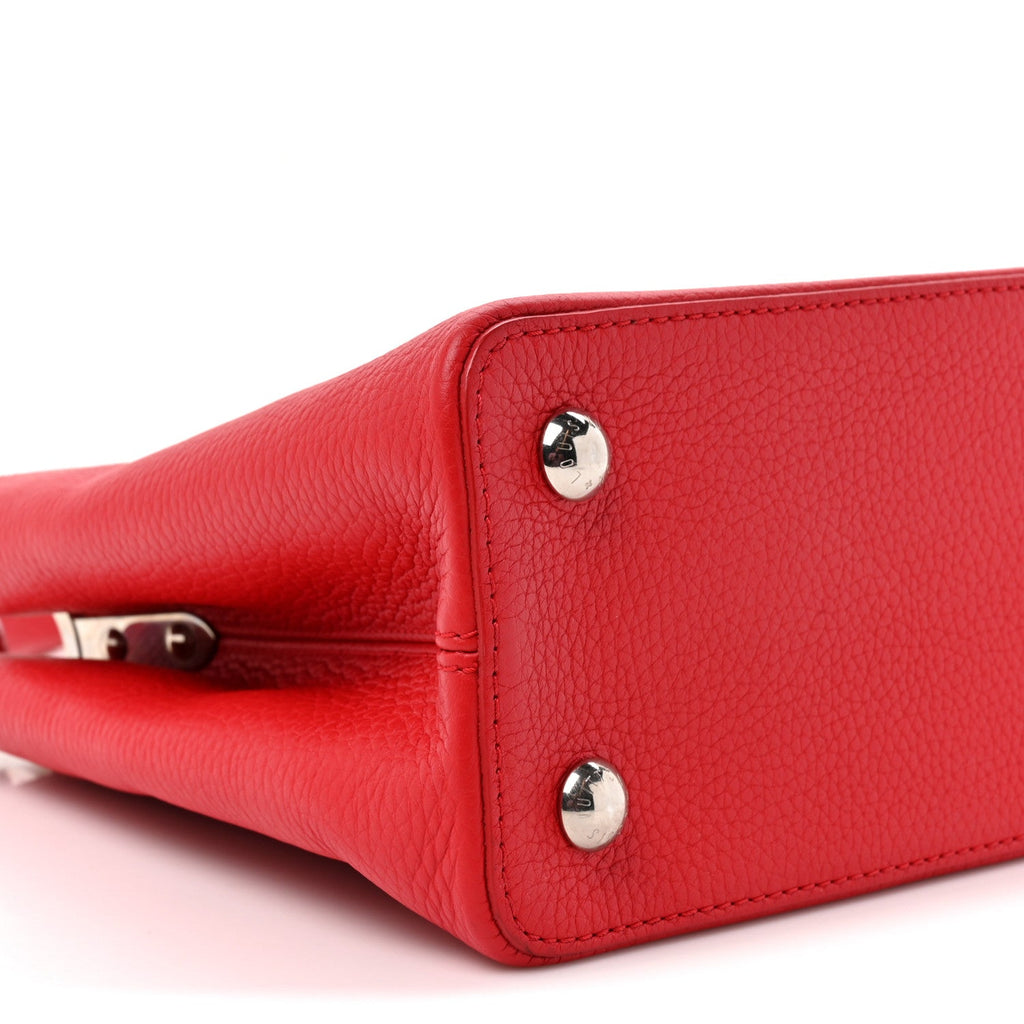 Taurillon Capucines PM Rubis