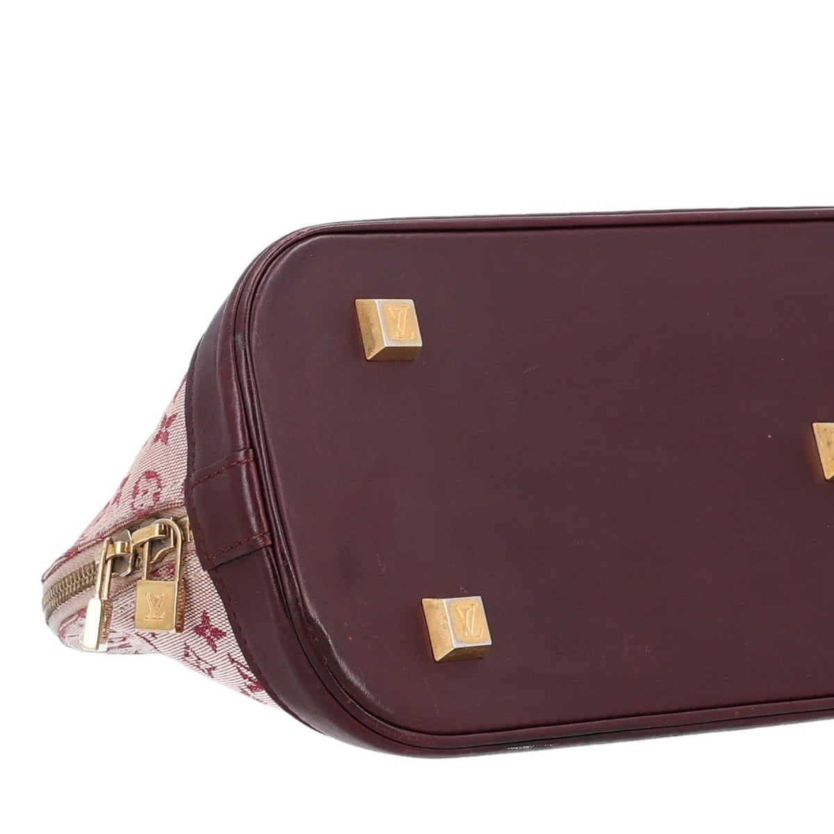 Mini Monogram Alma Long Cherry