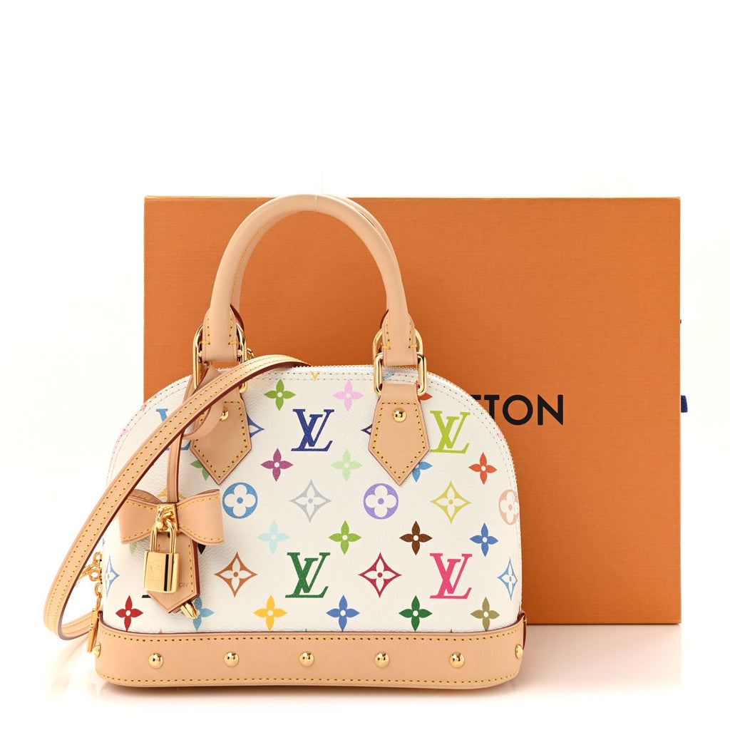 LV x TM Monogram Multicolor Alma BB White