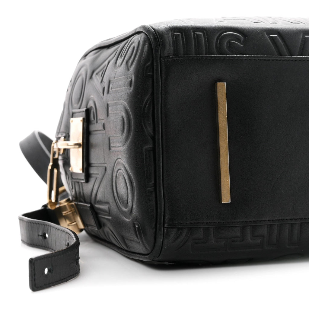 Calfskin Embossed Mini Cube Speedy Black