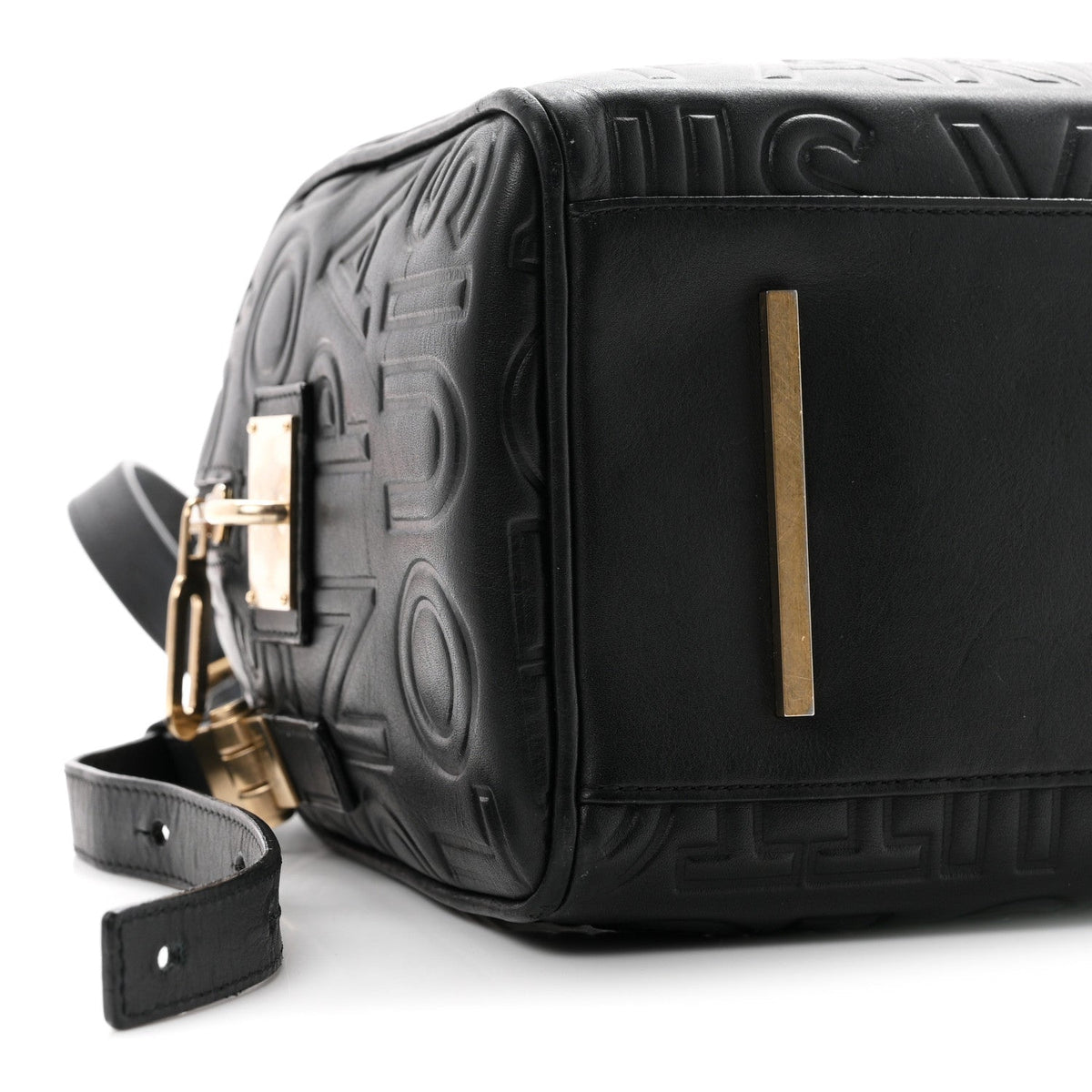 Calfskin Embossed Mini Cube Speedy Black