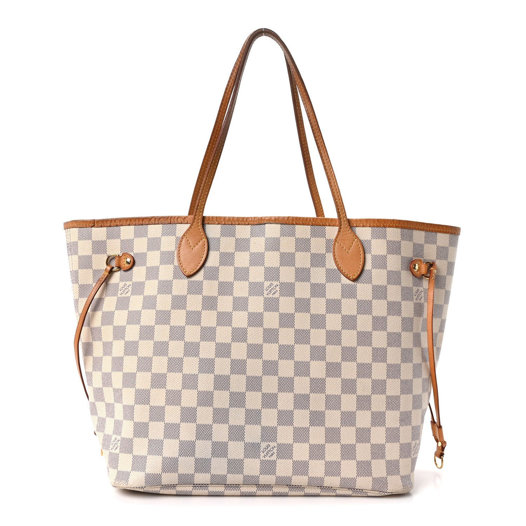 Damier Azur Neo Neverfull MM Rose Ballerine