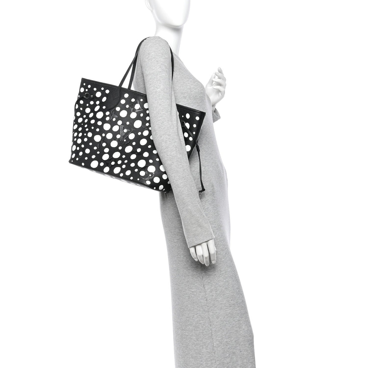 LV X YK Empreinte Neverfull MM Black White