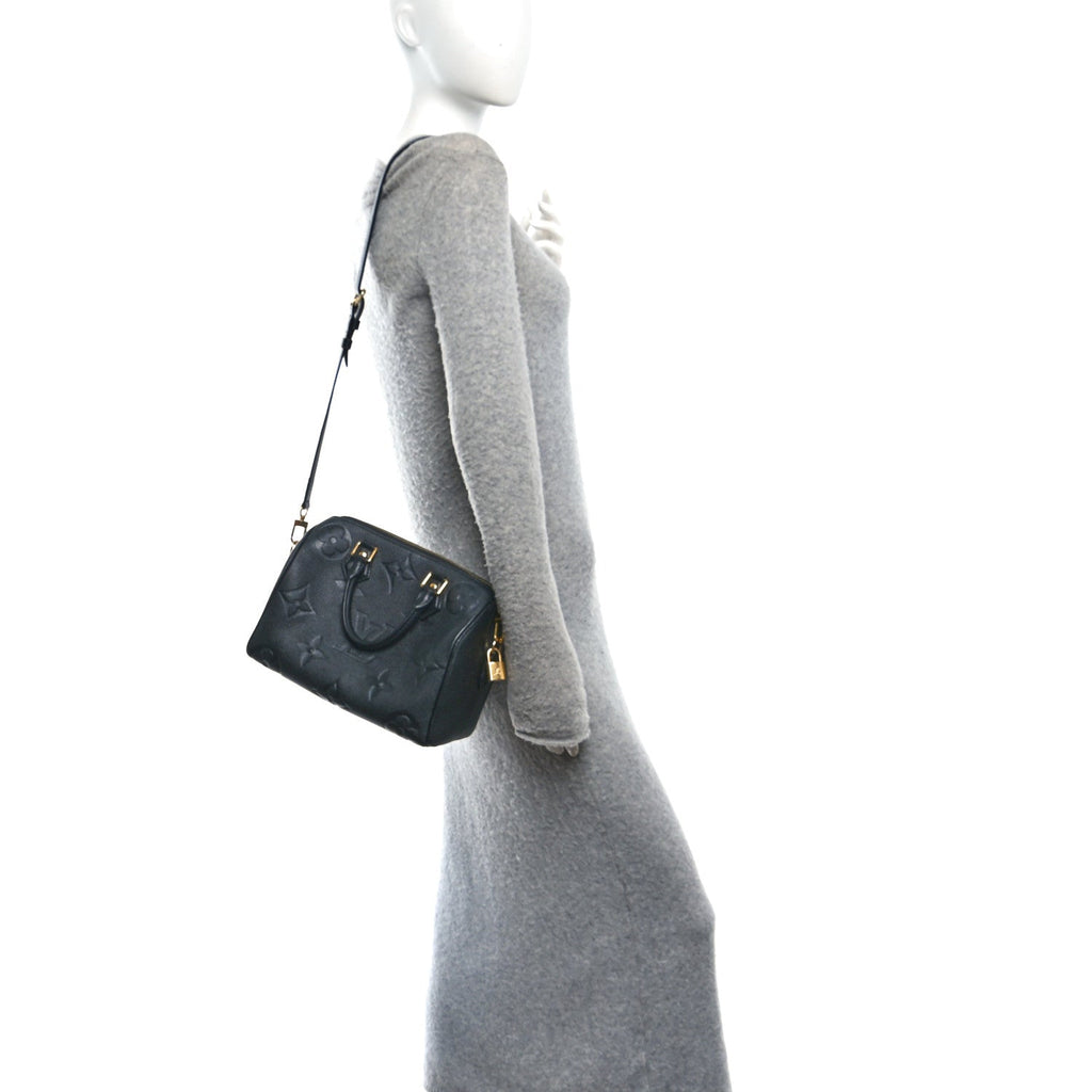 Empreinte Monogram Giant Speedy Bandouliere 25 Black