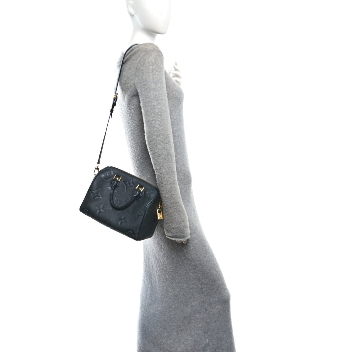 Empreinte Monogram Giant Speedy Bandouliere 25 Black